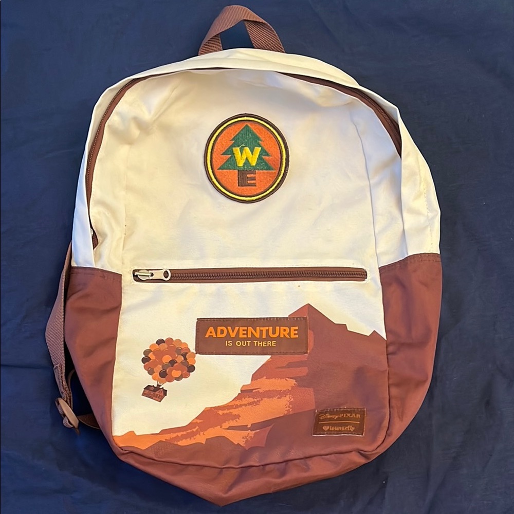 Loungefly Cream and Brown Adventure Backpack